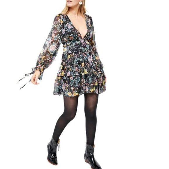 Free People Closer to the Heart Floral Mini Dress - Picture 3 of 11